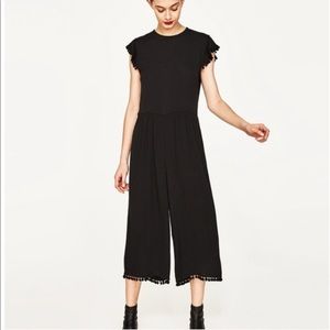 Zara Jumpsuit with Pom Pom detail